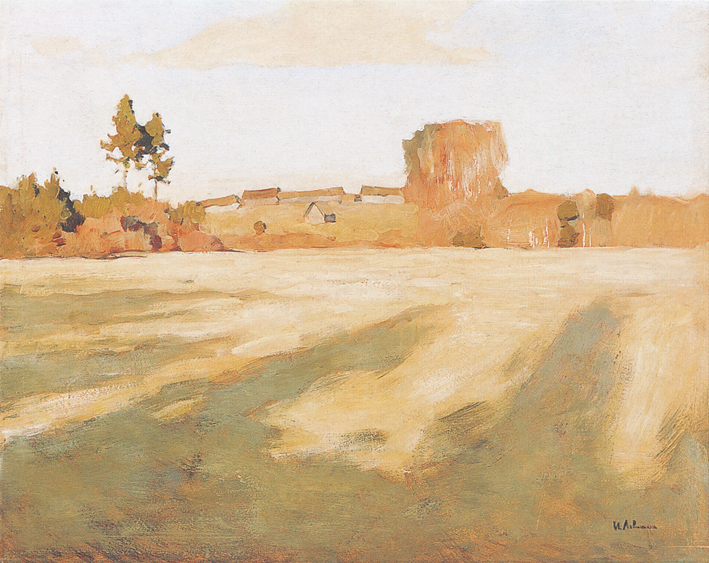  伊萨克·列维坦 Levitan，Isaak Iliich —— 收割后的田野